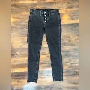 ✅ Levi’s 311 Shaping Skinny Jeans – Button Fly – Size 30 Black Wash